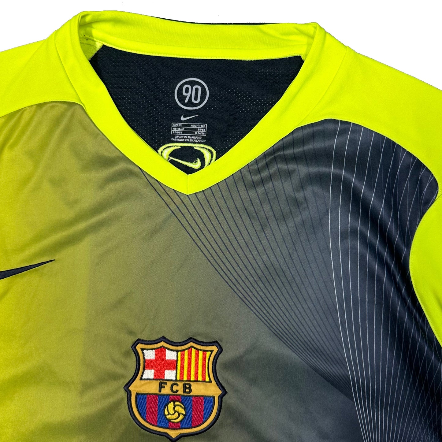 Nike Barcelona 2005/06 Training Shirt In Neon ( XL )