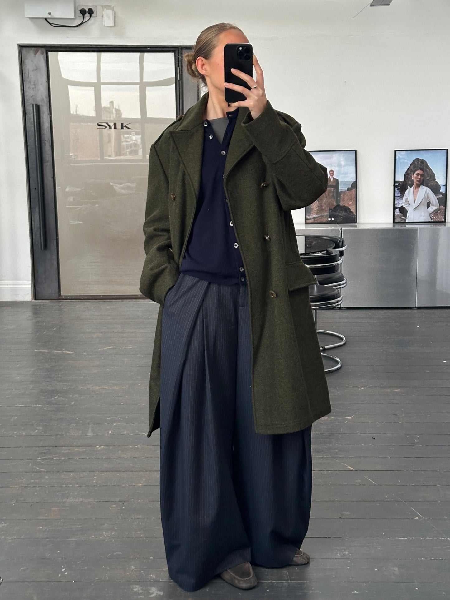 Dolce & Gabbana 1990s Wool Double Breasted Coat - L/XL