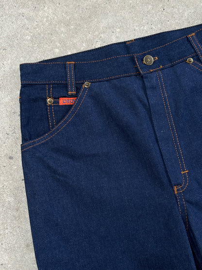 Italian Vintage Straight Leg High Waisted Denim Jeans - W28