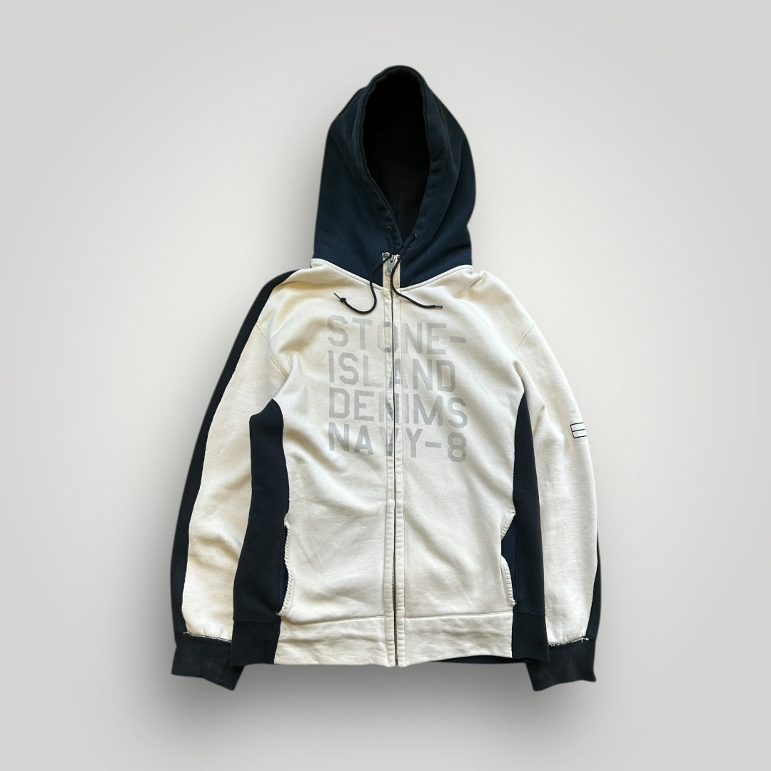 Stone Island Denims Zip Up Hoodie L/XL