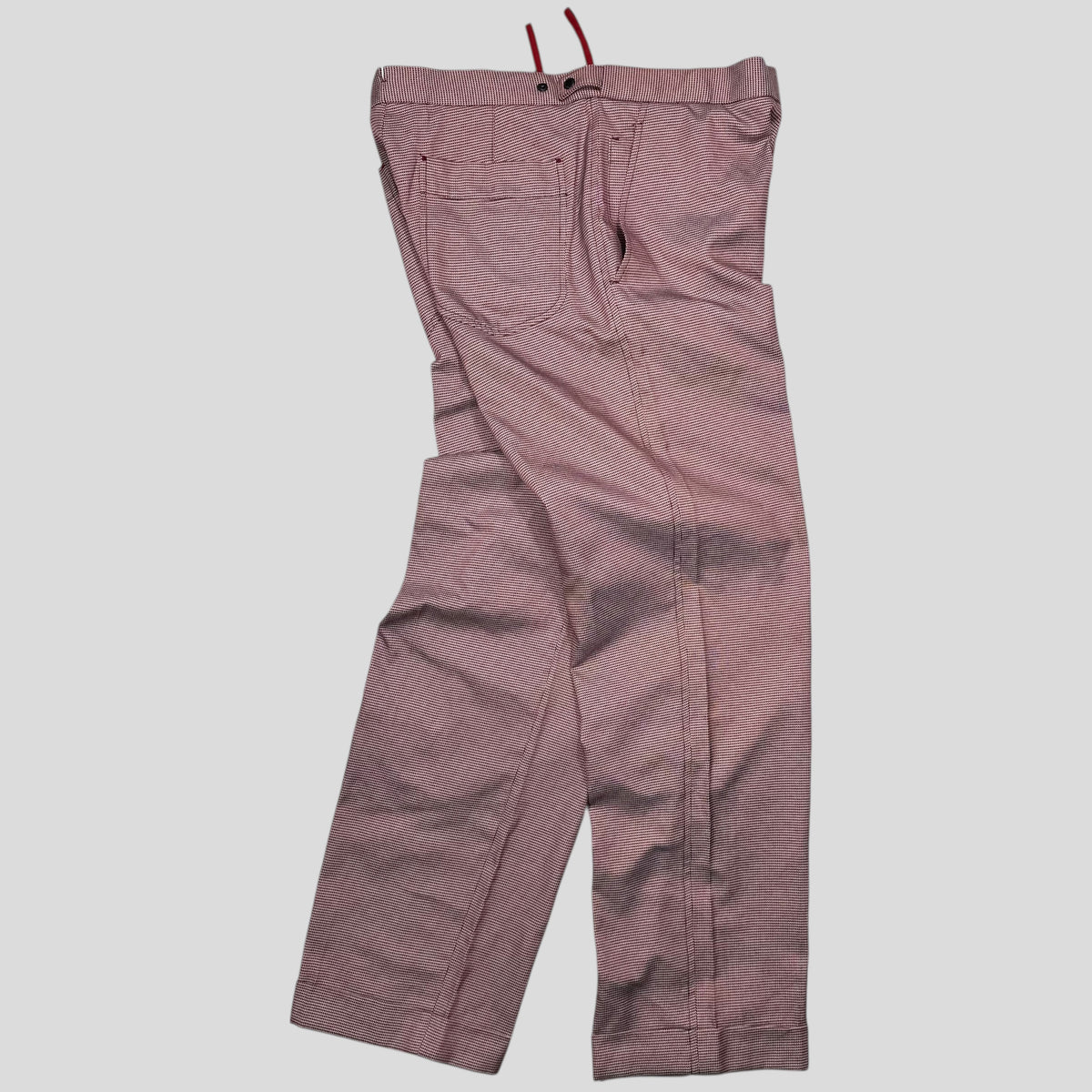 Prada Sport 2001 SAMPLE Houndstooth Stash Pocket Trousers - M | W31, Multicoloured