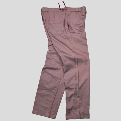 Prada Sport 2001 SAMPLE Houndstooth Stash Pocket Trousers - M | W31, Multicoloured