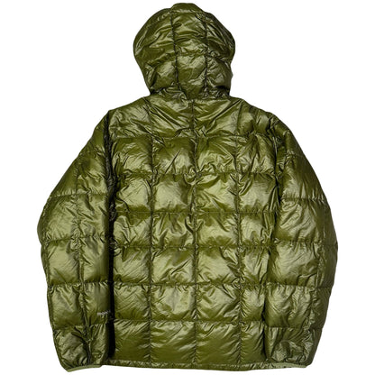 Montbell Square Stitch Puffer Jacket In Olive Green ( L )