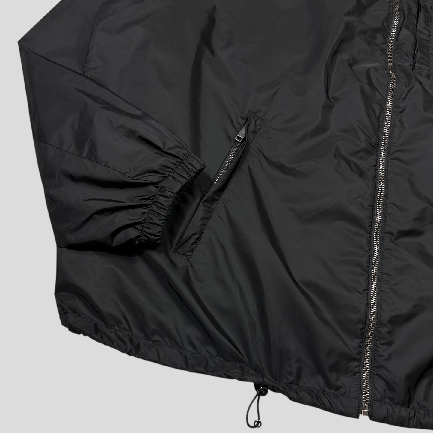 Prada Milano 2024 Triangle Badge Re-Nylon Anorak Windbreaker Jacket - XXXL