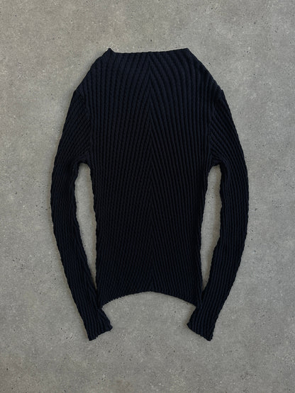 Emporio Armani 2000s Textured Pure Cotton Knit Jumper - L/XL