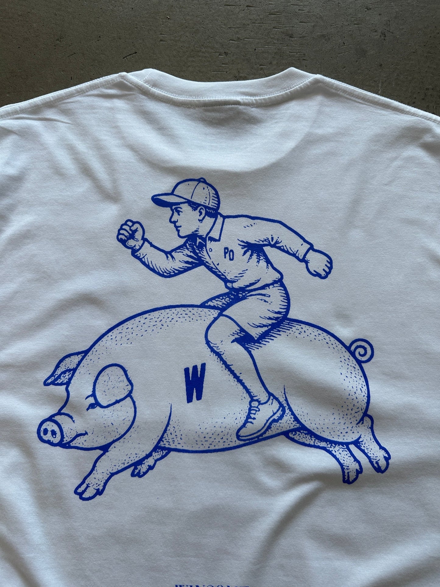 Winsome X PO Run Piggy, Run T-Shirt | Medium, White