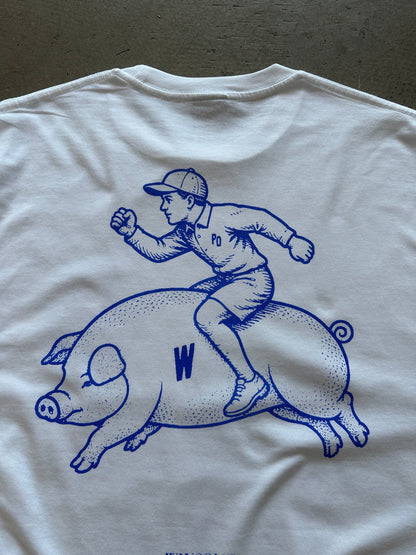 Winsome X PO Run Piggy, Run T-Shirt | Medium, White
