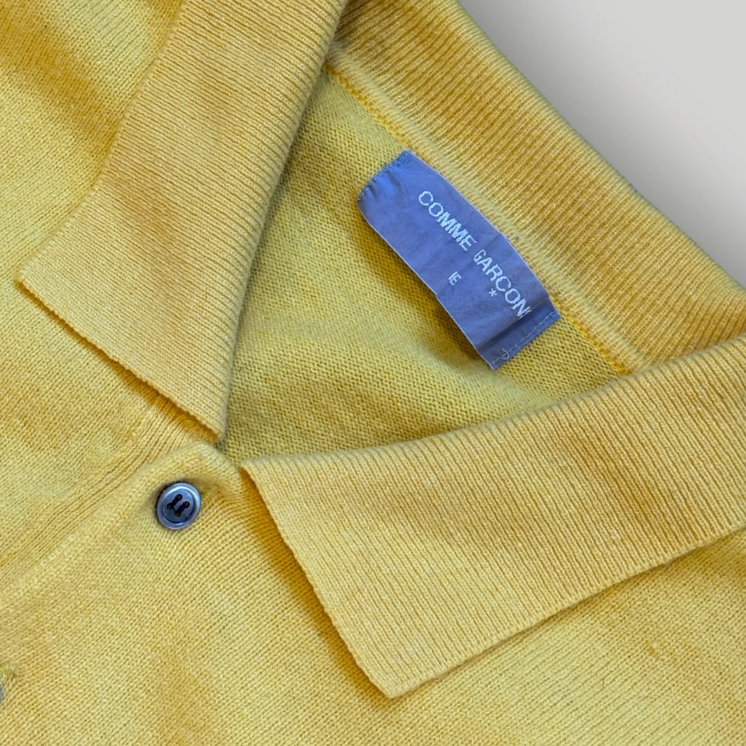 Comme des Garçons Homme AW/1990 Wool Knit Polo L | O/S, Tan