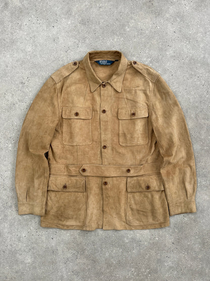 Ralph Lauren Polo 2000s Safari Suede Jacket - XL
