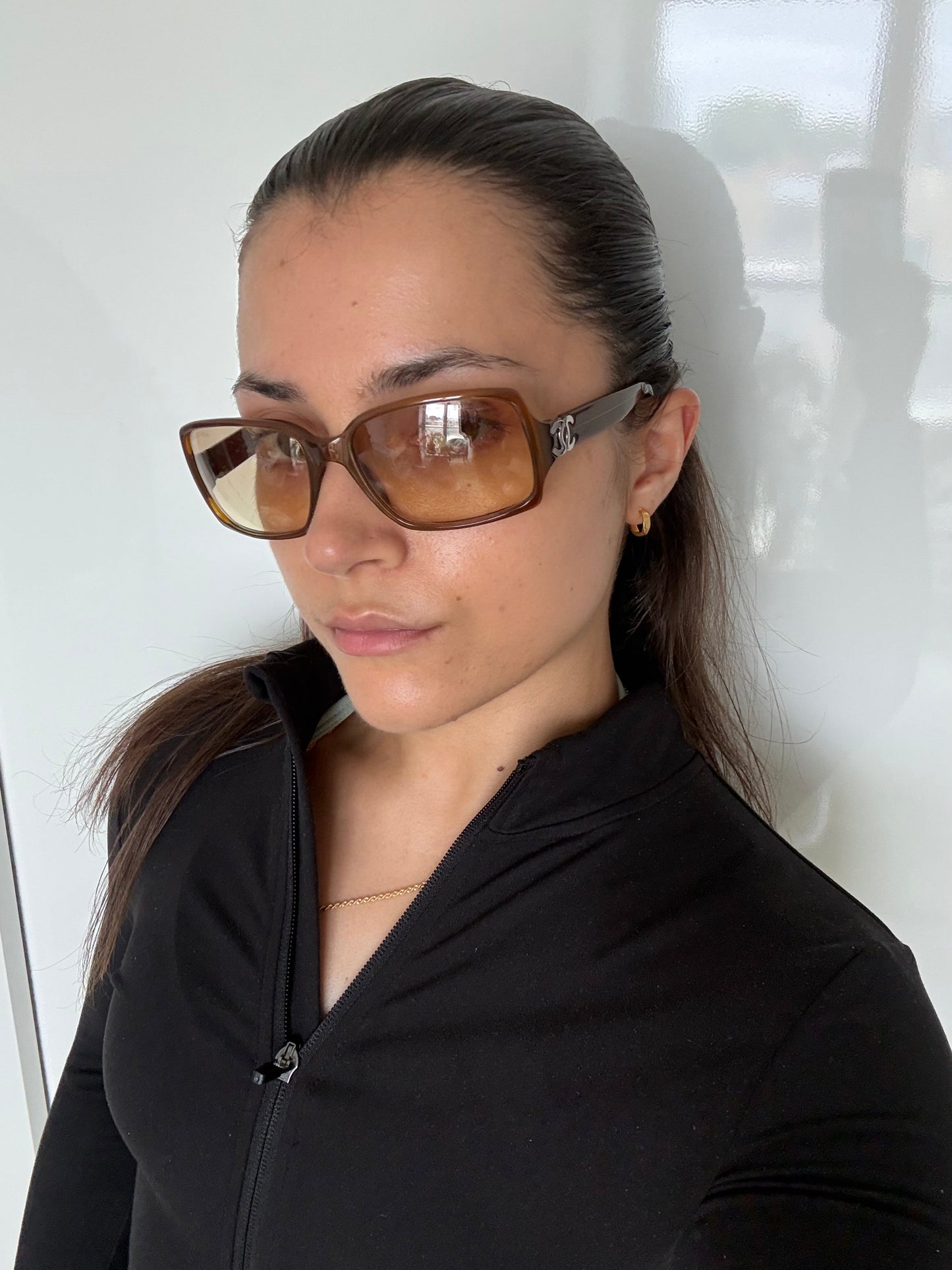 2000s Chanel CC Transparent Sunglasses | O/S, Silver