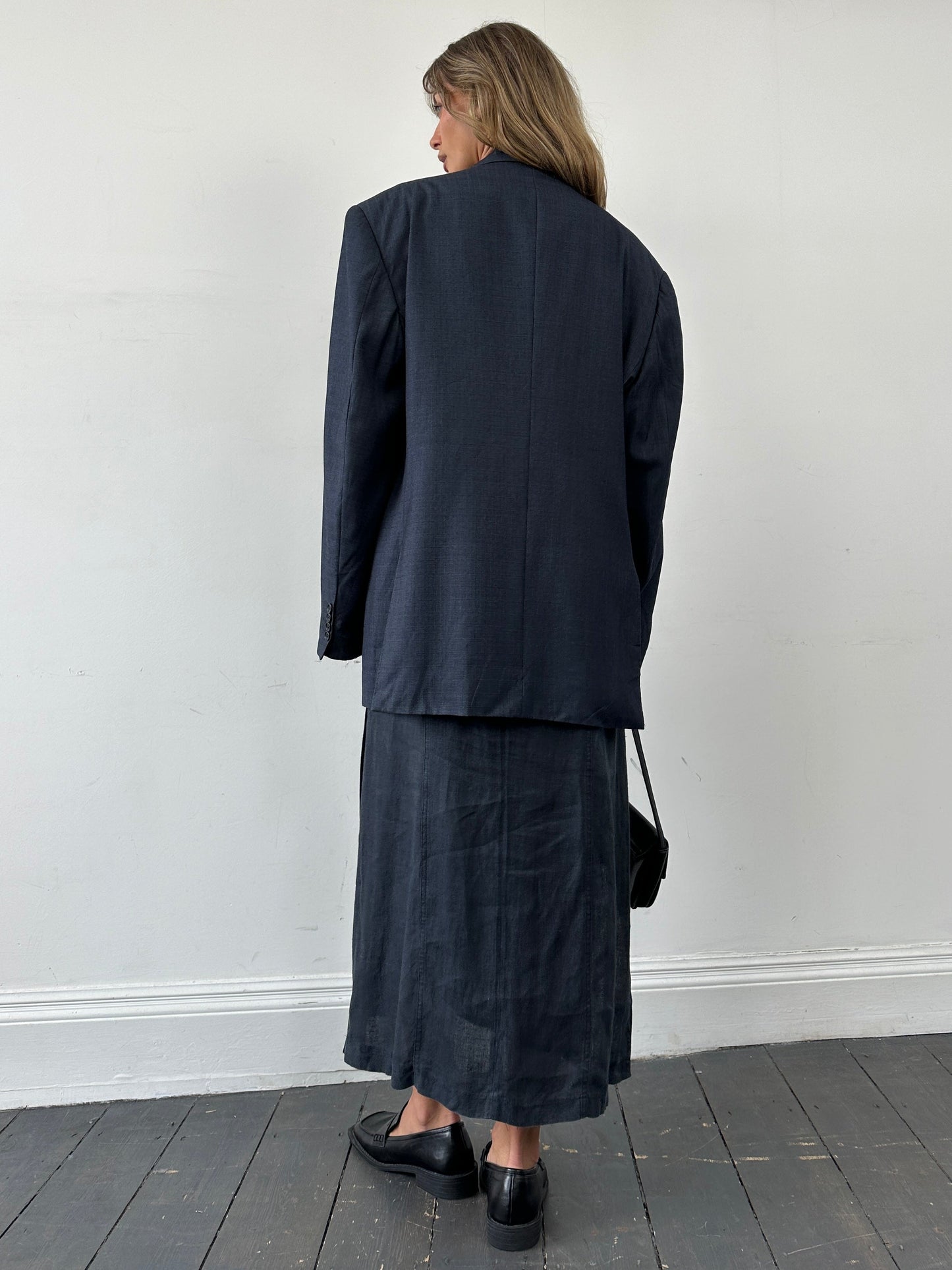 Vintage 1990s Wool Blend Single Breasted Blazer - 48R/XXXL