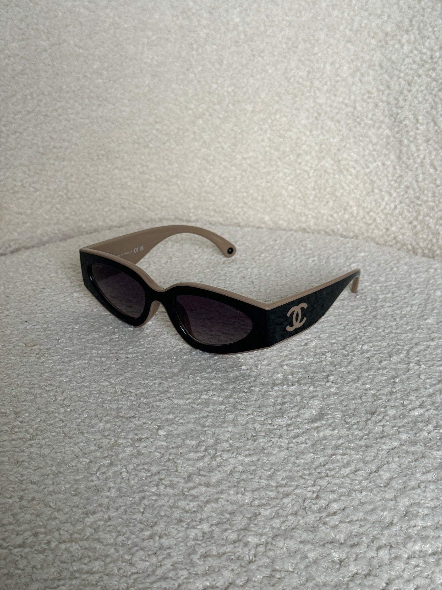 Chanel CC Cat Eye Sunglasses | O/S, Brown