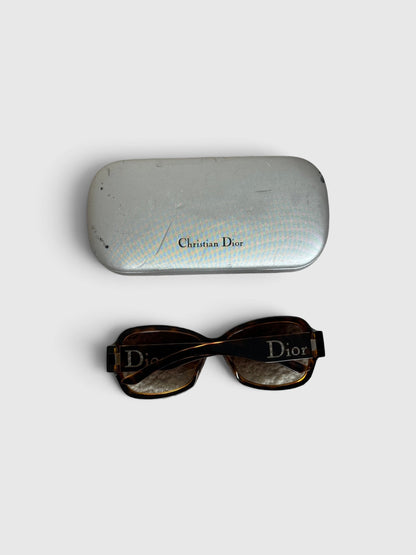 2000s Christian Dior Tortoise Oversized Sunglasses | O/S, Brown