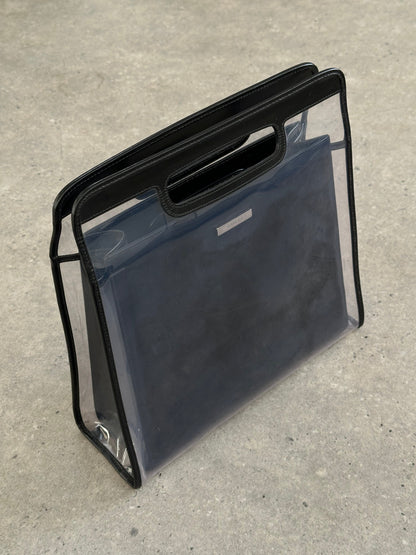 Gucci 1990s Tom Ford 2 in 1 Leather & Vinyl Hand Bag