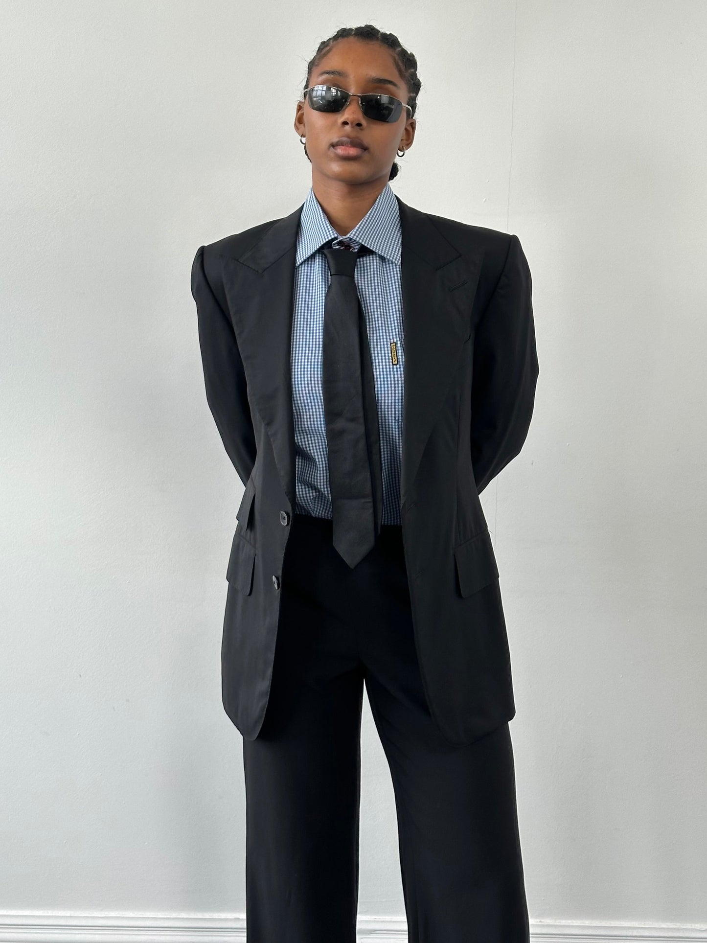 Gucci 1990s Pure Wool Dagger Collar Blazer - 38R/M