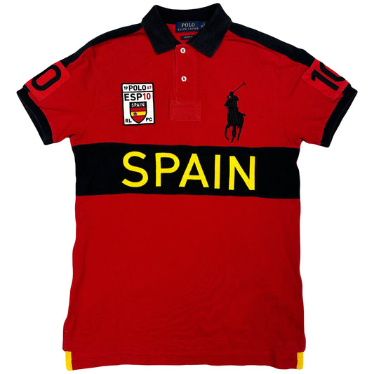 Ralph Lauren Spellout Spain Polo In Red ( S )