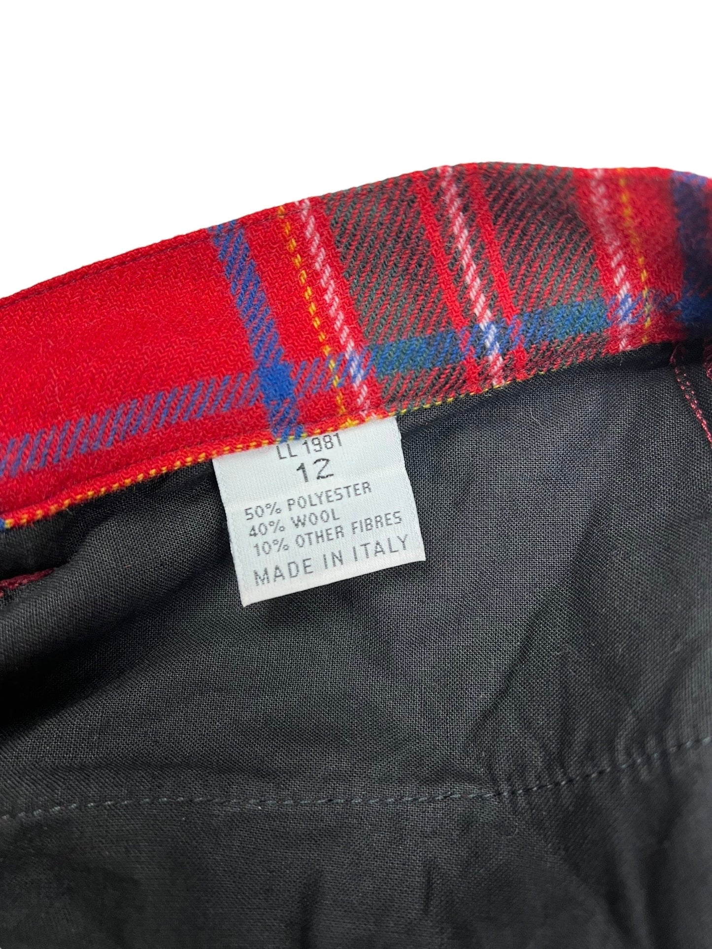 Jean Paul Gaultier JPG 2000s red tartan trousers