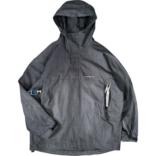 Quiksilver 00’s Quiktech “Spy Games” Cotton Half Zip Anorak Jacket M | Medium, Red