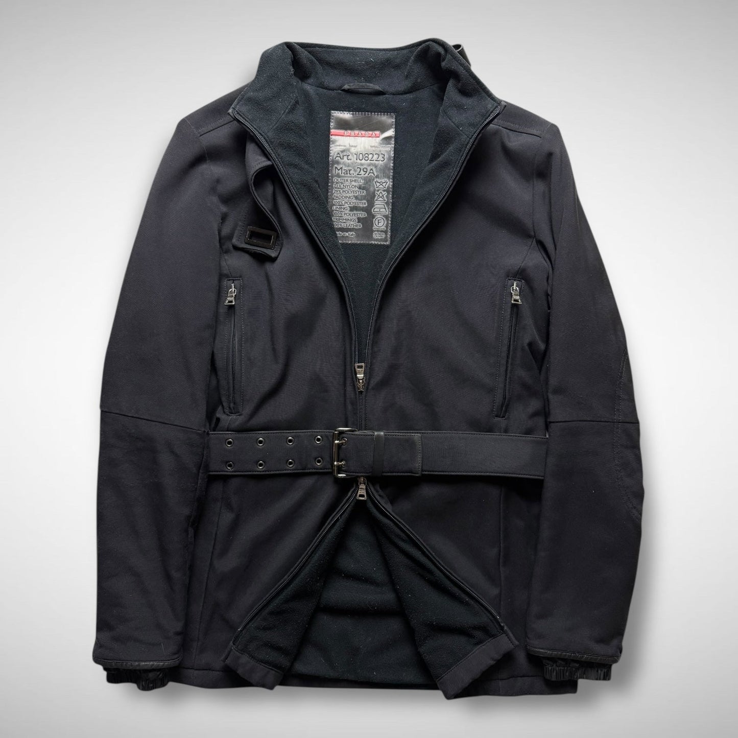 Prada Linea Rossa Riot Collar Belted Jacket (FW1999)