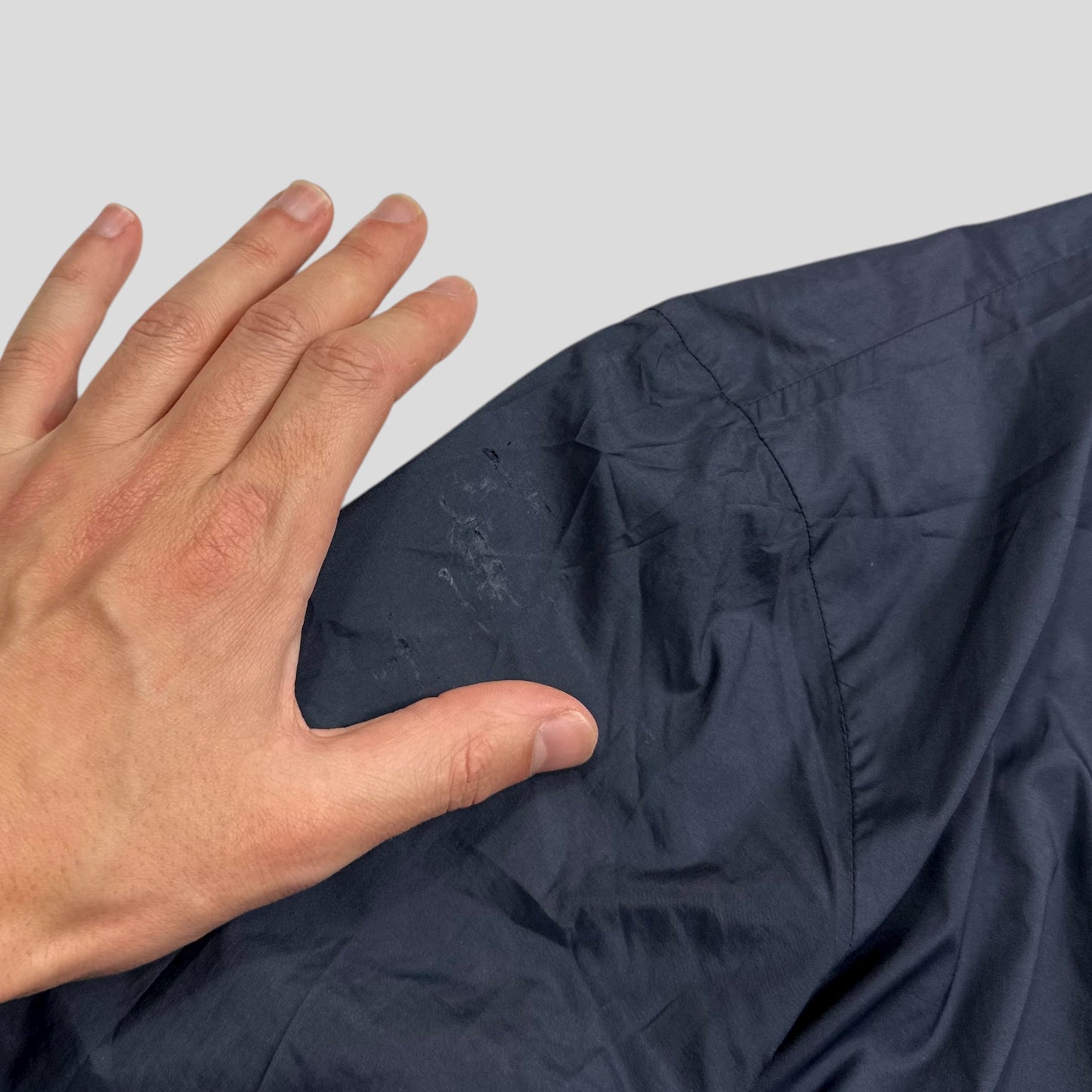 Prada 2020 Rubber Logo Taped Seam Windbreaker Jacket - M