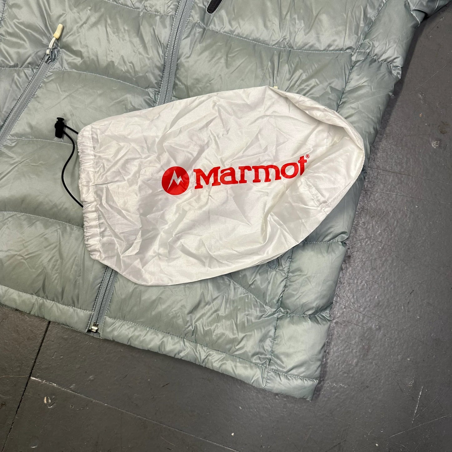 Marmot Down Puffer Jacket In Grey & Black ( S )