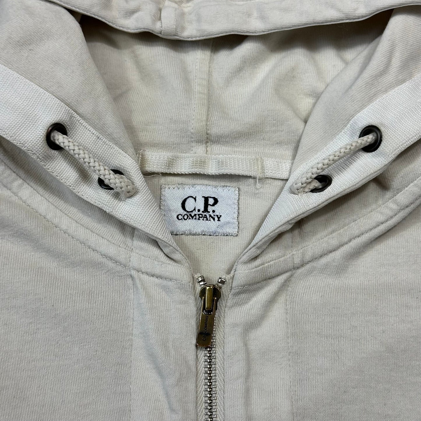 CP Company 2010 Multipocket Zip-up Cotton Logo Hoodie - M