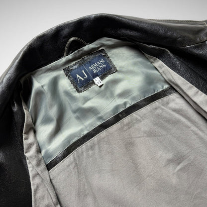 Armani Jeans Leather Jacket (2000s)