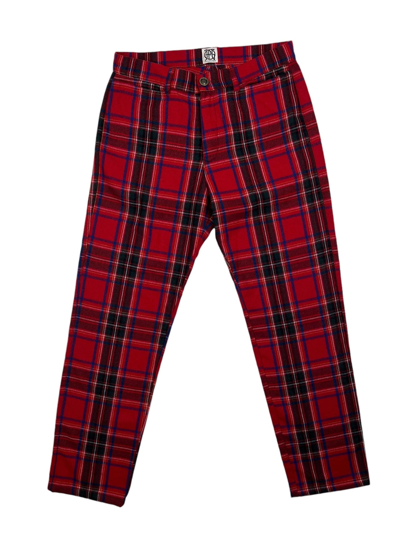 Jean Paul Gaultier JPG 2000s red tartan trousers