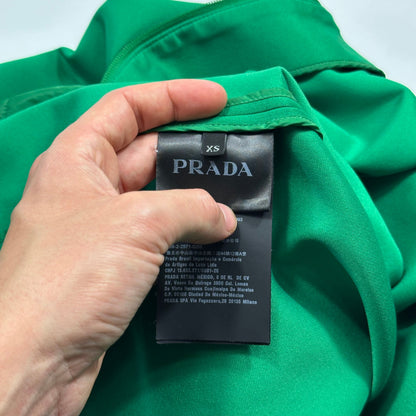 Prada 2018 Rubber Race Logo Technical Jersey Parka Jacket - XS (M)