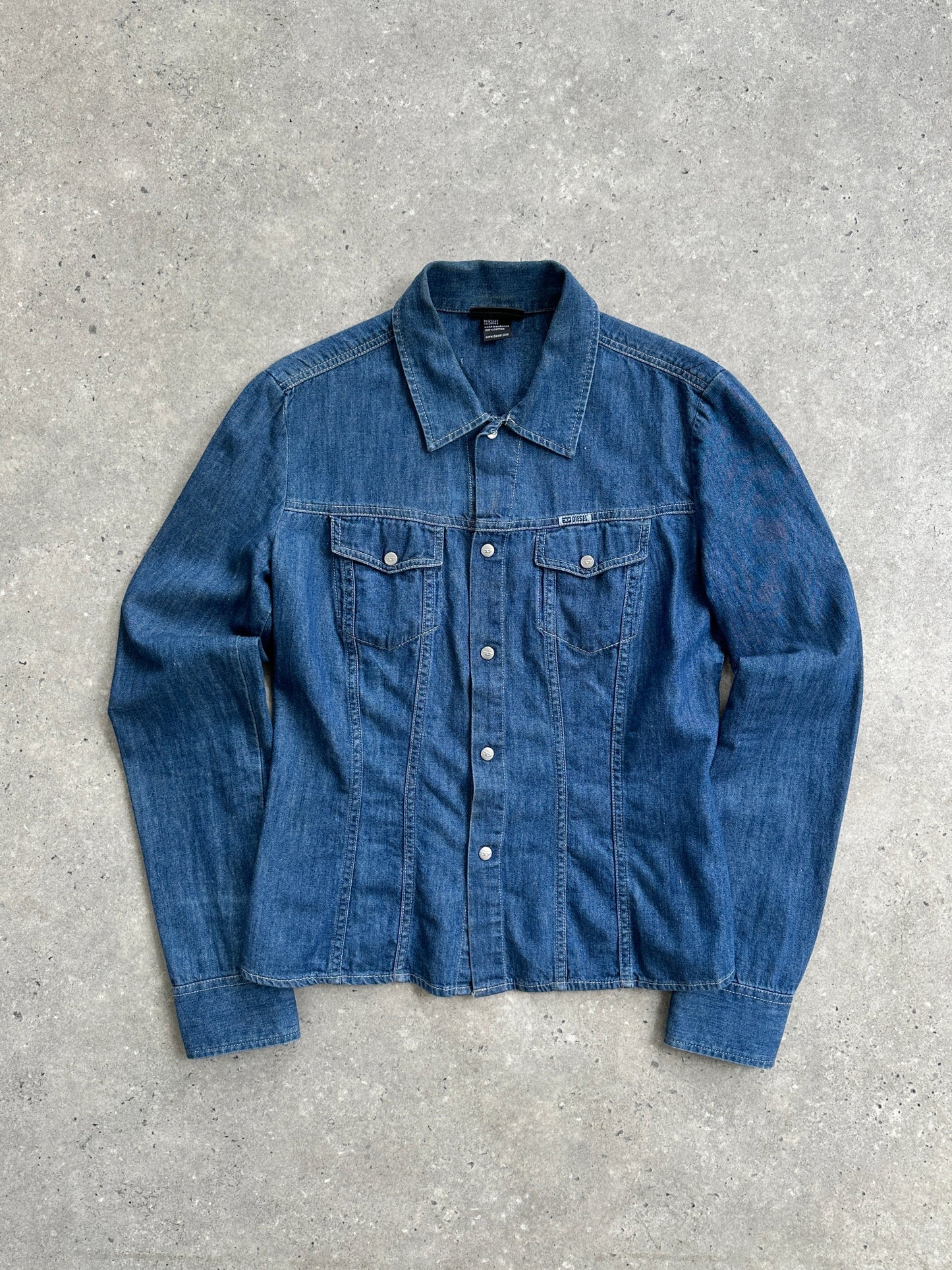 Diesel Fitted Denim Shirt - S