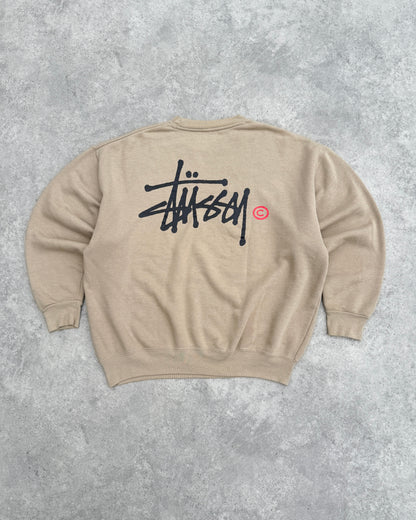 stussy 1990s heavyweight graphic sweatshirt (xl) | Default Title, Beige