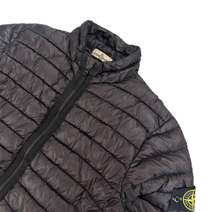 Stone Island Garment Dyed Down Zip Up Jacket