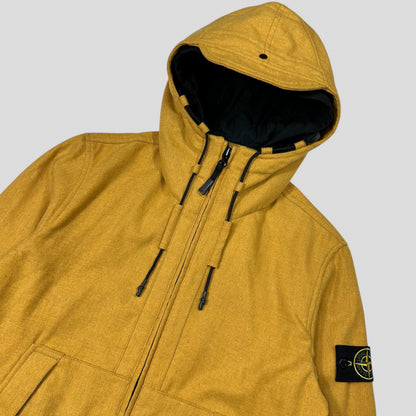 Stone Island AW14 Mélange Wool Poly Double Hood Jacket - M | Default Title, Yellow