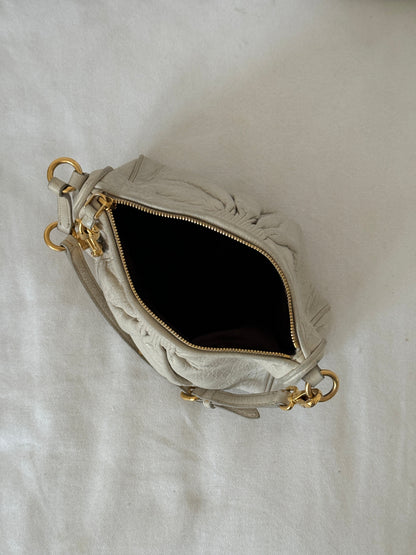 2010s Miu Miu Vitello Charm Mini Shoulder Bag | O/S, Gold