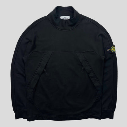 Stone Island AW19 Mock Neck Heavy Cotton Smock Pullover - S (M)