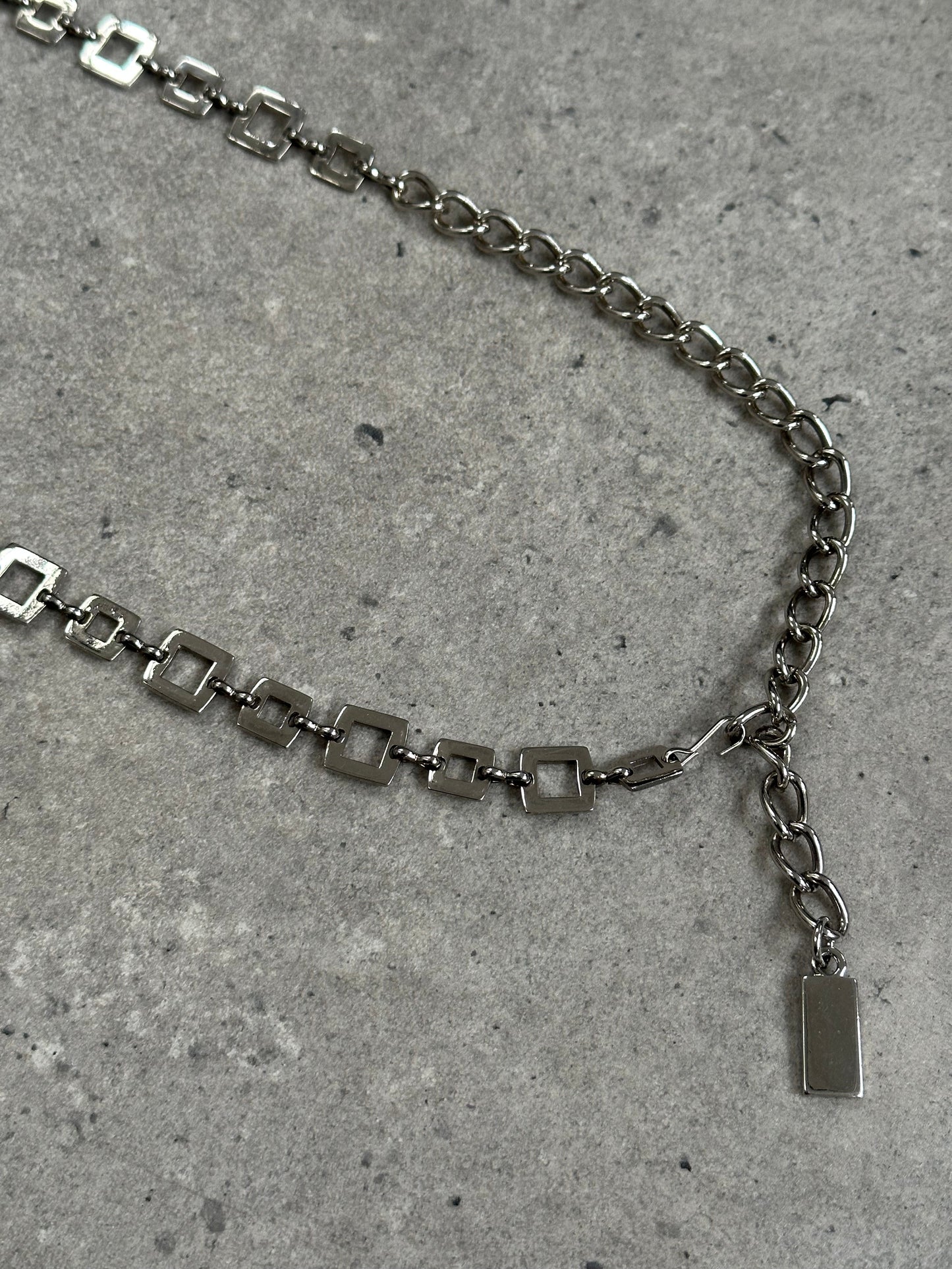 Vintage 1990s Metal Chain Belt - One size
