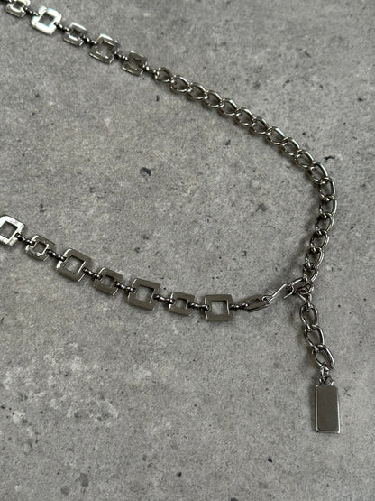 Vintage 1990s Metal Chain Belt - One size