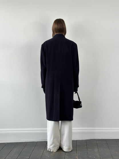 Harrods x Berwin & Berwin 1980s Pure Cashmere Double Breasted Coat - XL