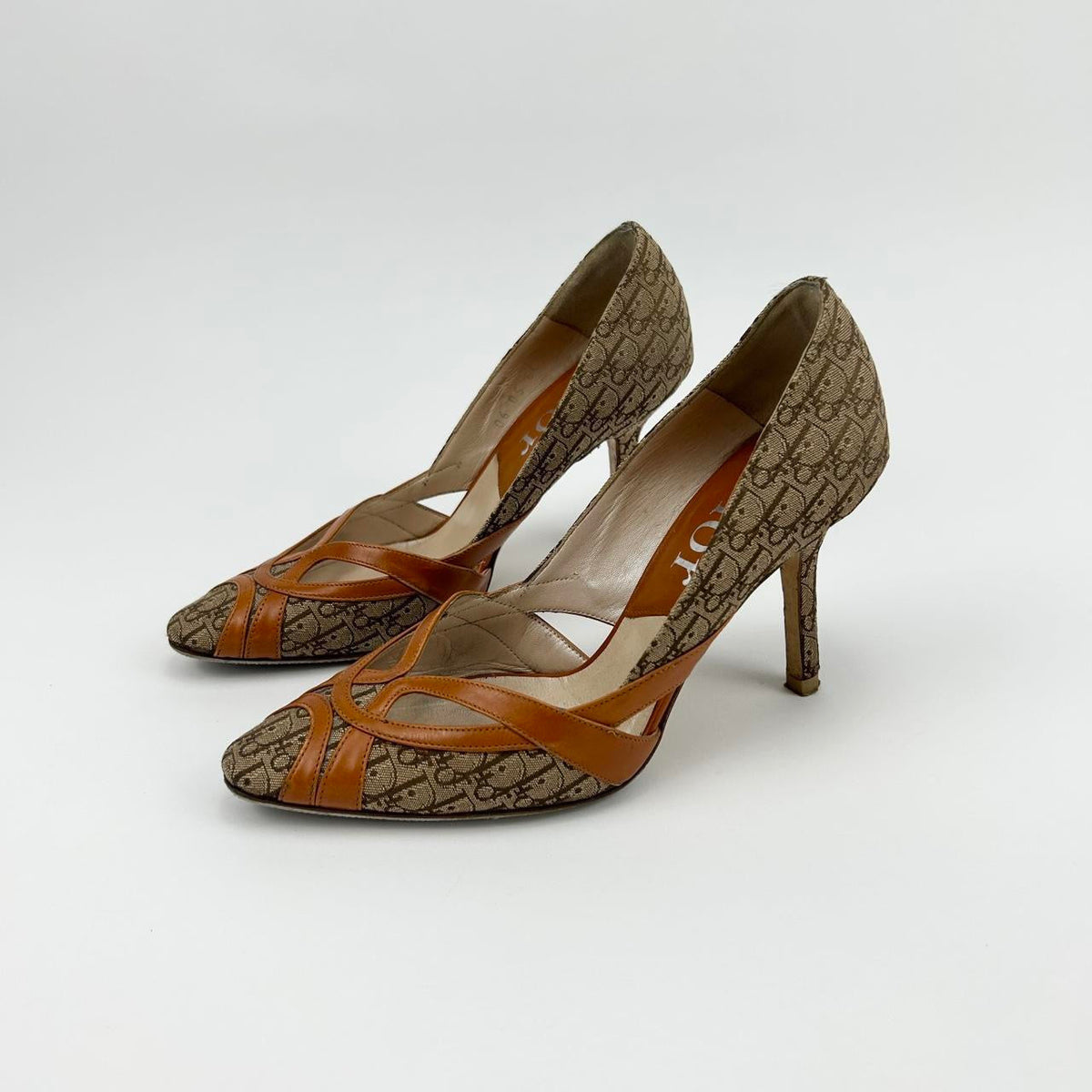 Vintage Christian Dior Trotter Heels | UK 3, Brown