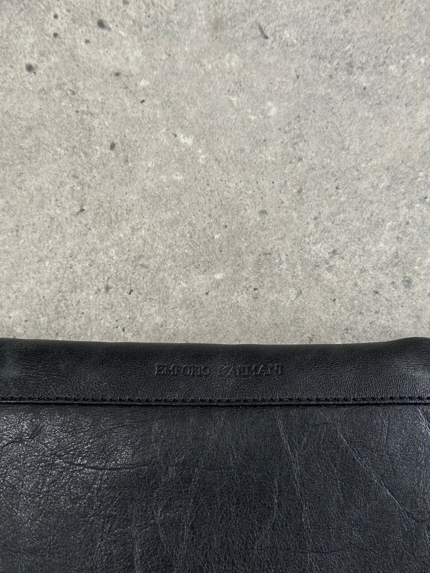 Emporio Armani 1990s Leather Shoulder Bag