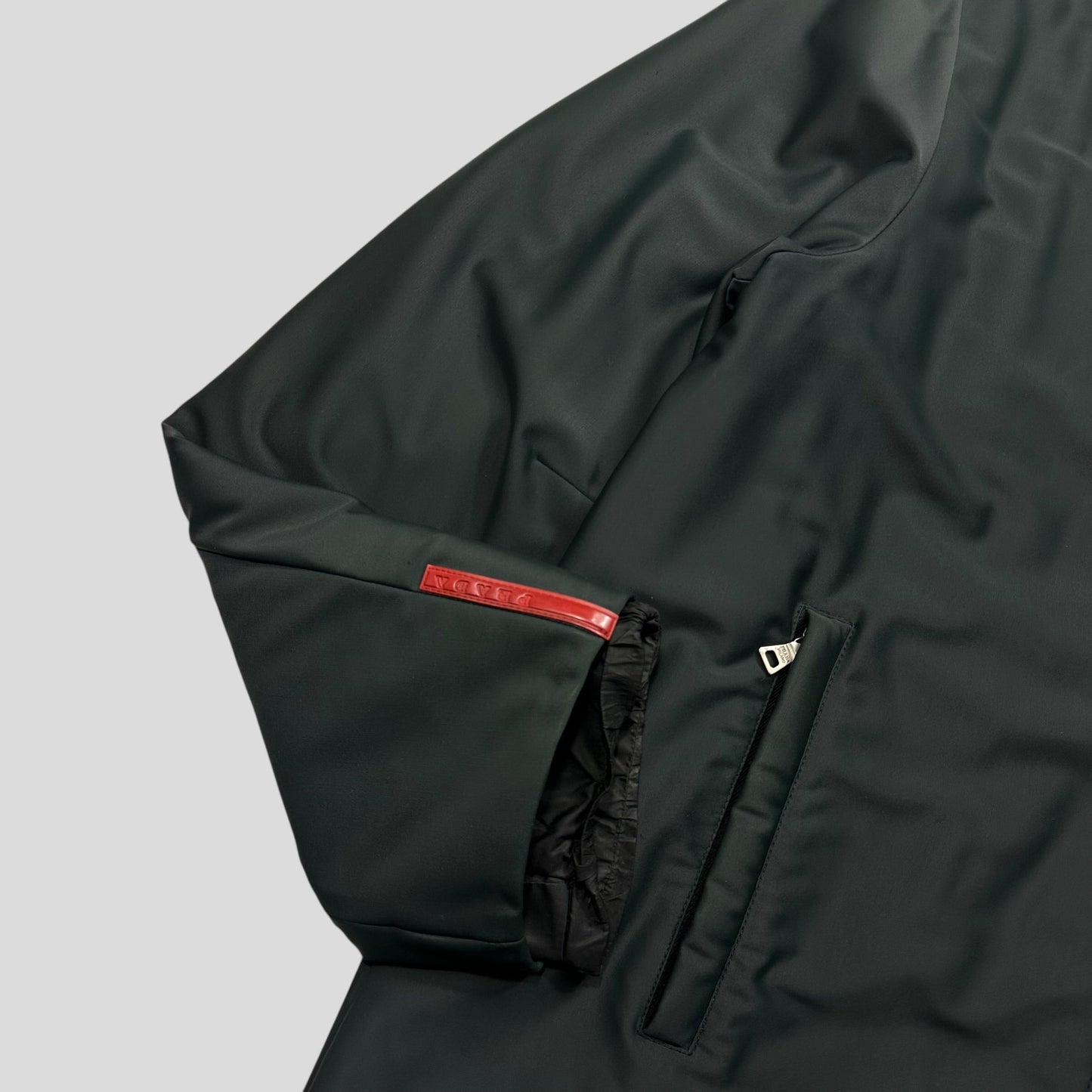 Prada Sport AW00 Beekeeper Hood Soft Touch Nylon Parka Jacket - IT52