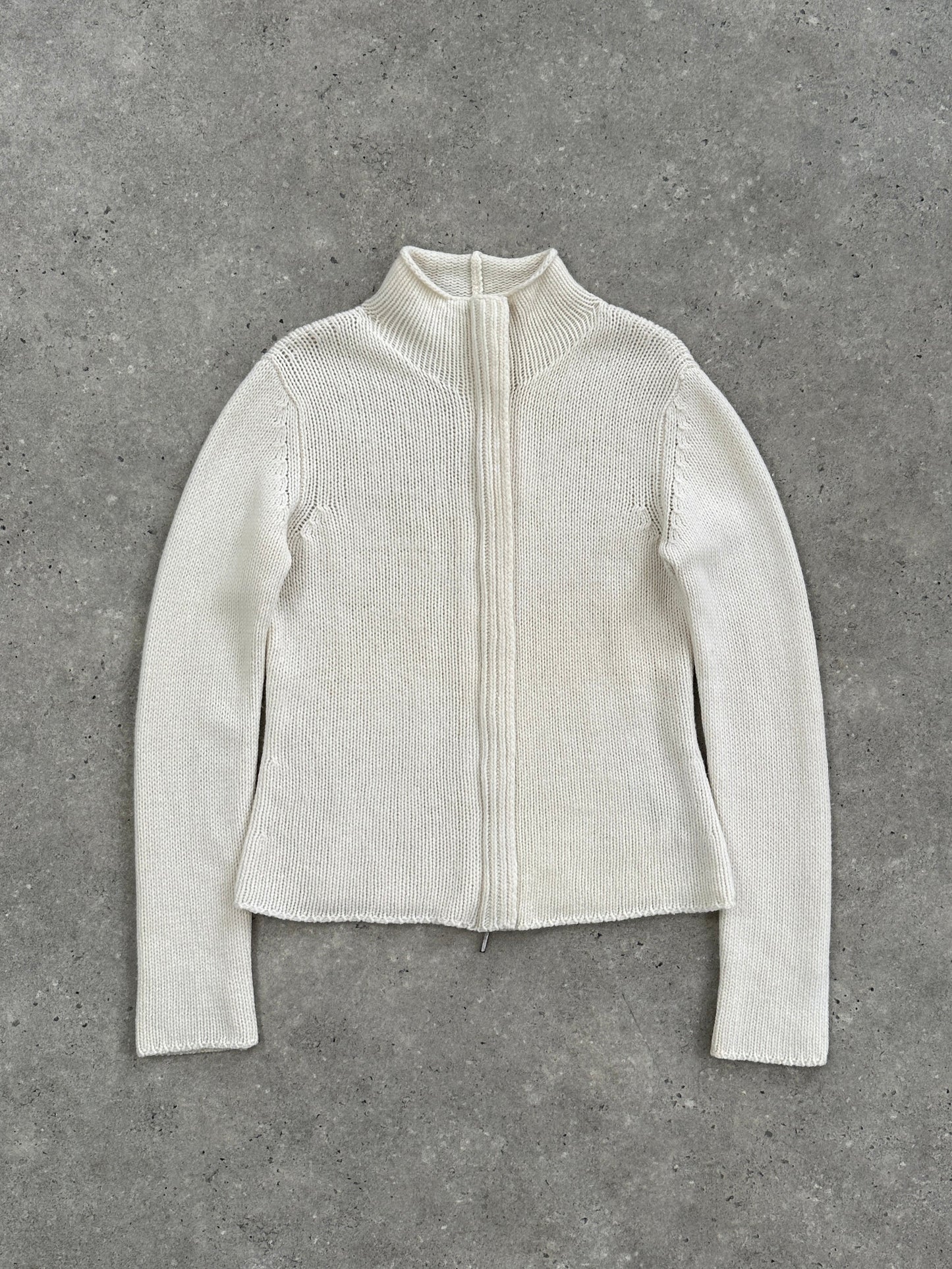 Max Mara ‘S Wool Cashmere Knitted Double Zip Cardigan - S/M