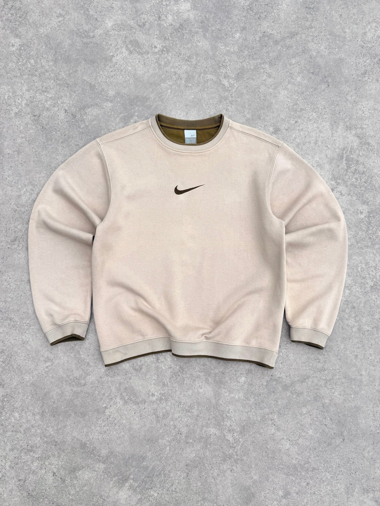 nike 2000s heavyweight embroidered swoosh logo sweatshirt (m) | Default Title, Multicoloured