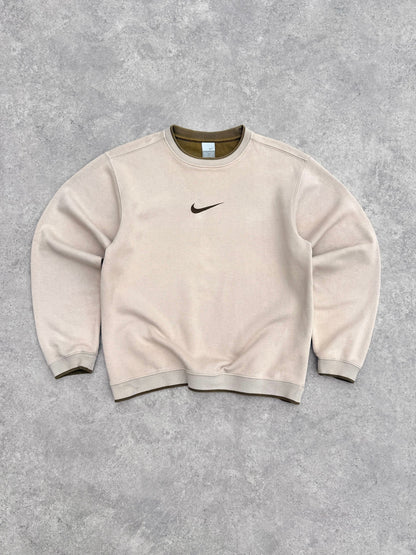 nike 2000s heavyweight embroidered swoosh logo sweatshirt (m) | Default Title, Multicoloured