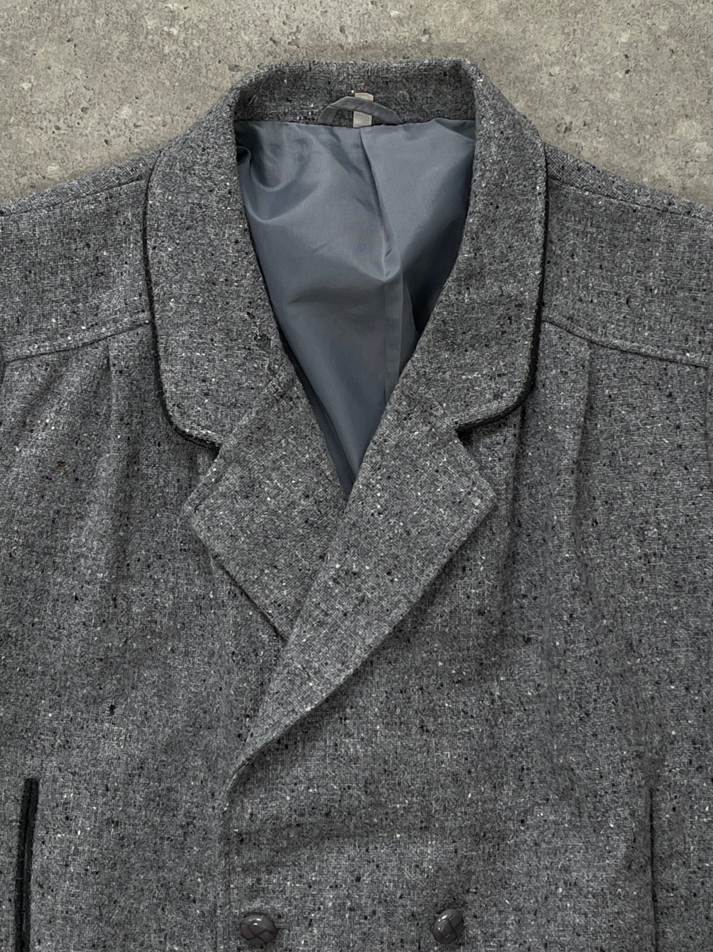 British Vintage 1980s Pure Wool Bomber Jacket - M