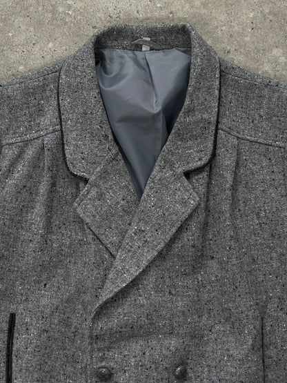 British Vintage 1980s Pure Wool Bomber Jacket - M