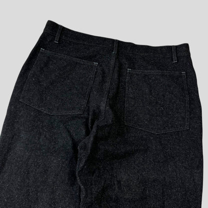 CDG SHIRT 00’s Buckle Patchwork Panelled Wool Trousers - L | W35, Multicoloured