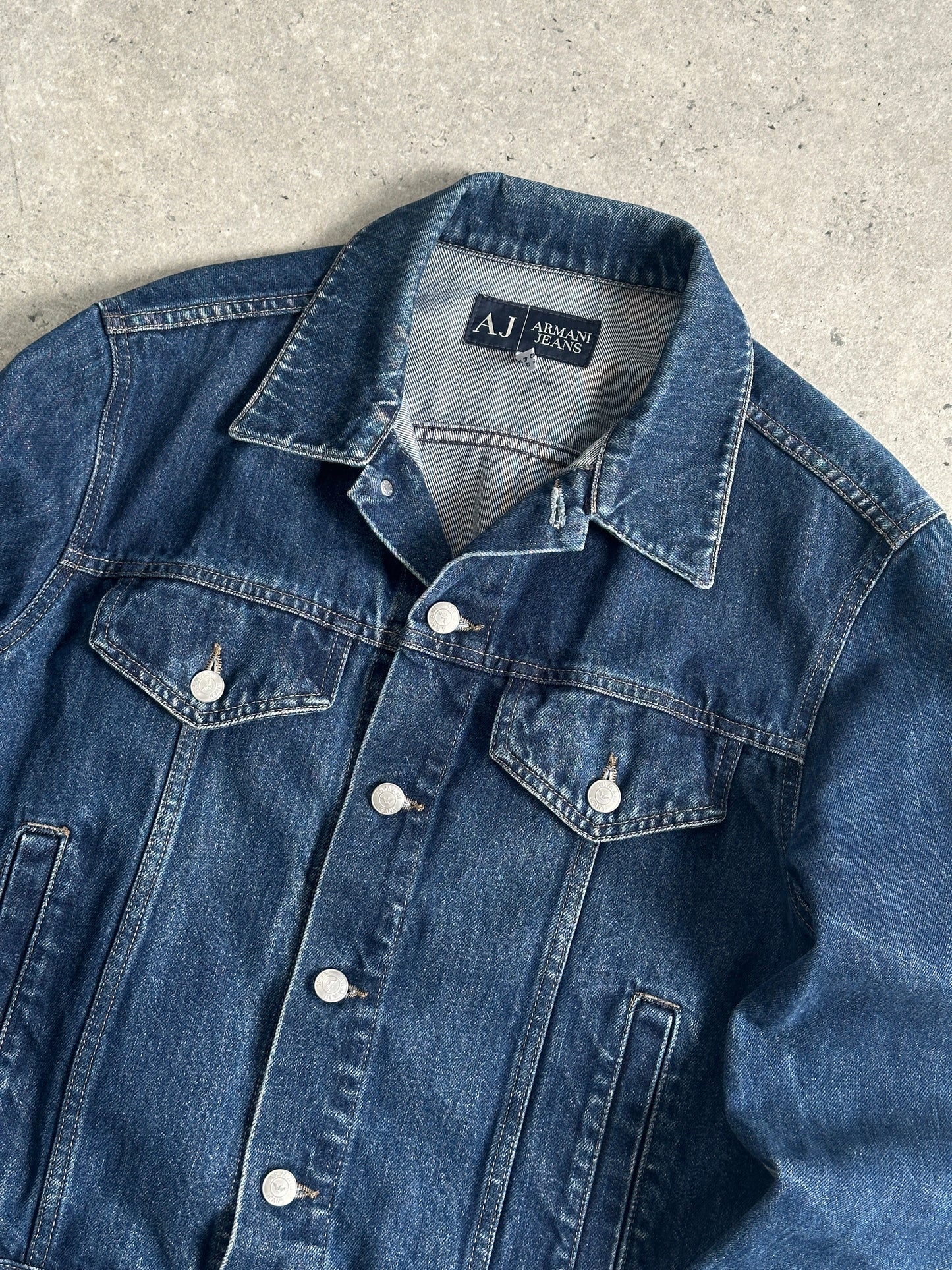 Armani Jeans Mid Wash Denim Jacket - S/M