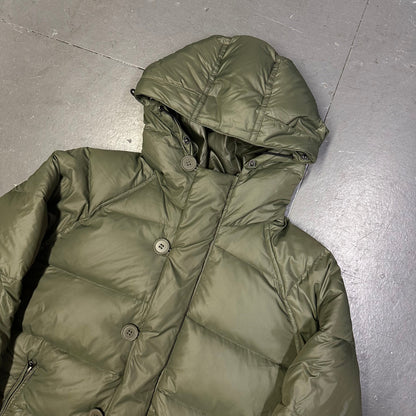 Avirex Puffer Jacket Fur Hood In Olive Green ( XL )