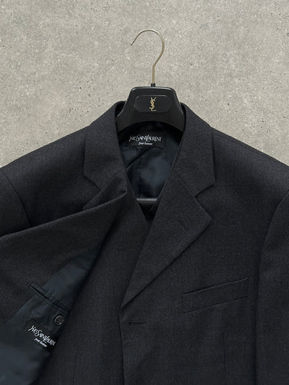 Yves Saint Laurent Pour Homme Pure Wool Blazer Two Piece Set - 40S/L